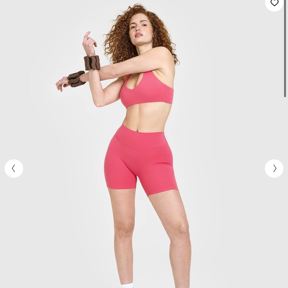 Oner Active SOFTMOTION™ SHORTS 6" WITH WHITE LOGO Dark Velvet Pink Size S